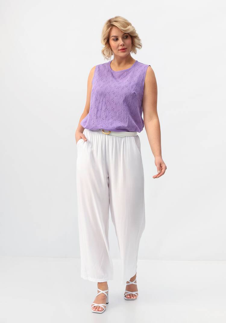 Брюки свободные на резинке по талии шир.  750, рис. 7