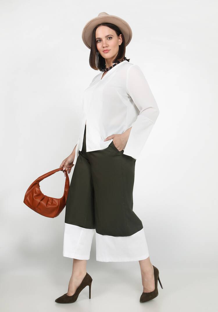 Кюлоты с контрастным кантом шир.  750, рис. 13