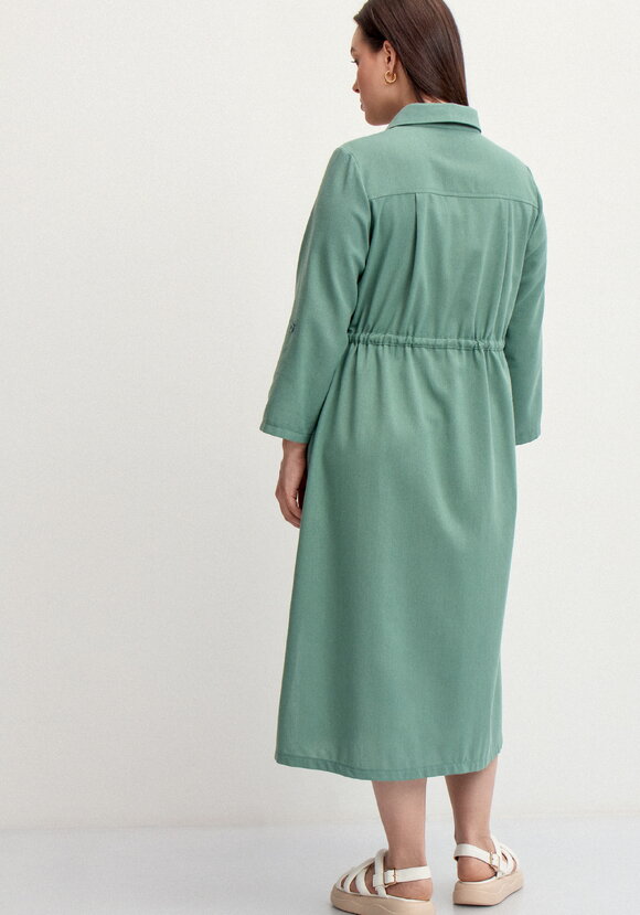 Платье-рубашка изо льна шир.  580, рис. 18