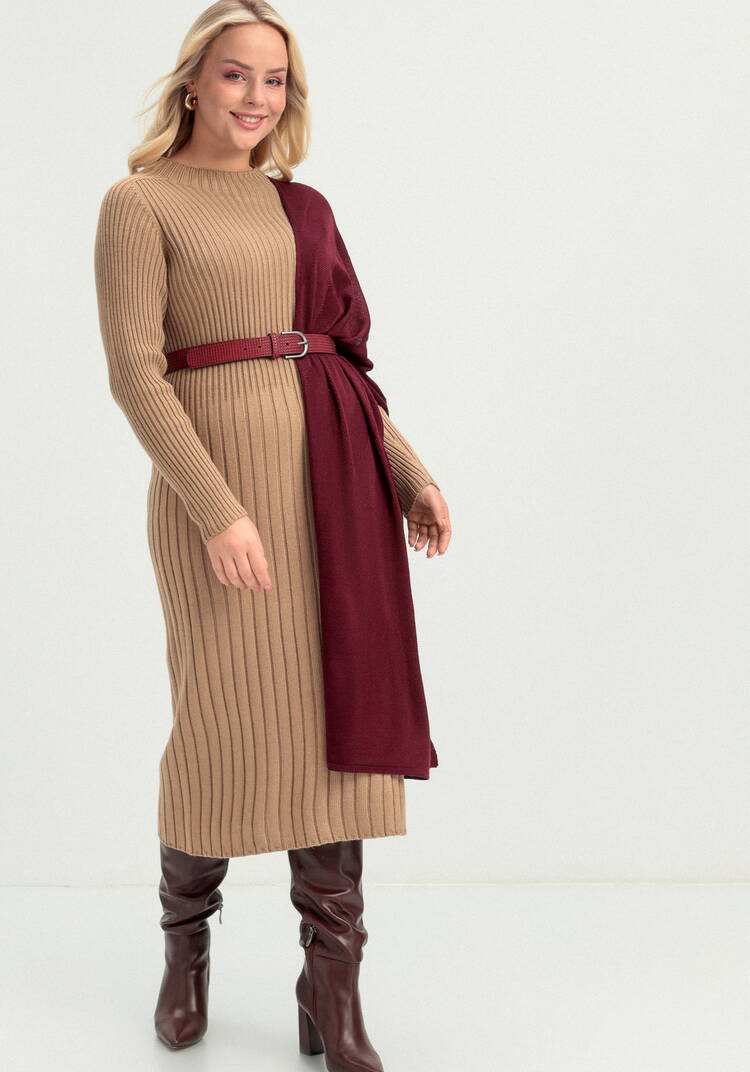 Платье прямого силуэта в рубчик шир.  750, рис. 8