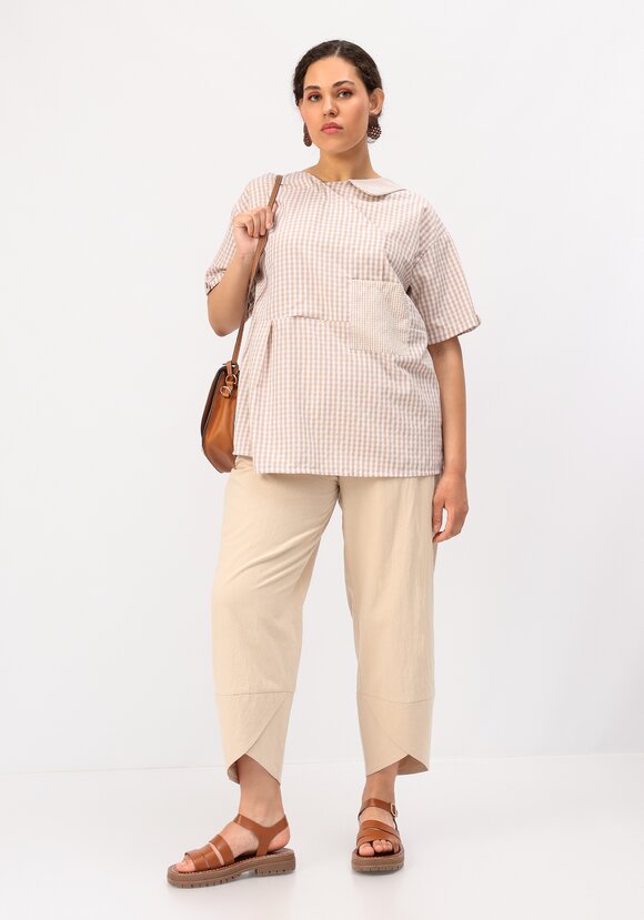 Блуза оригинального дизайна и свободного кроя шир.  580, рис. 2