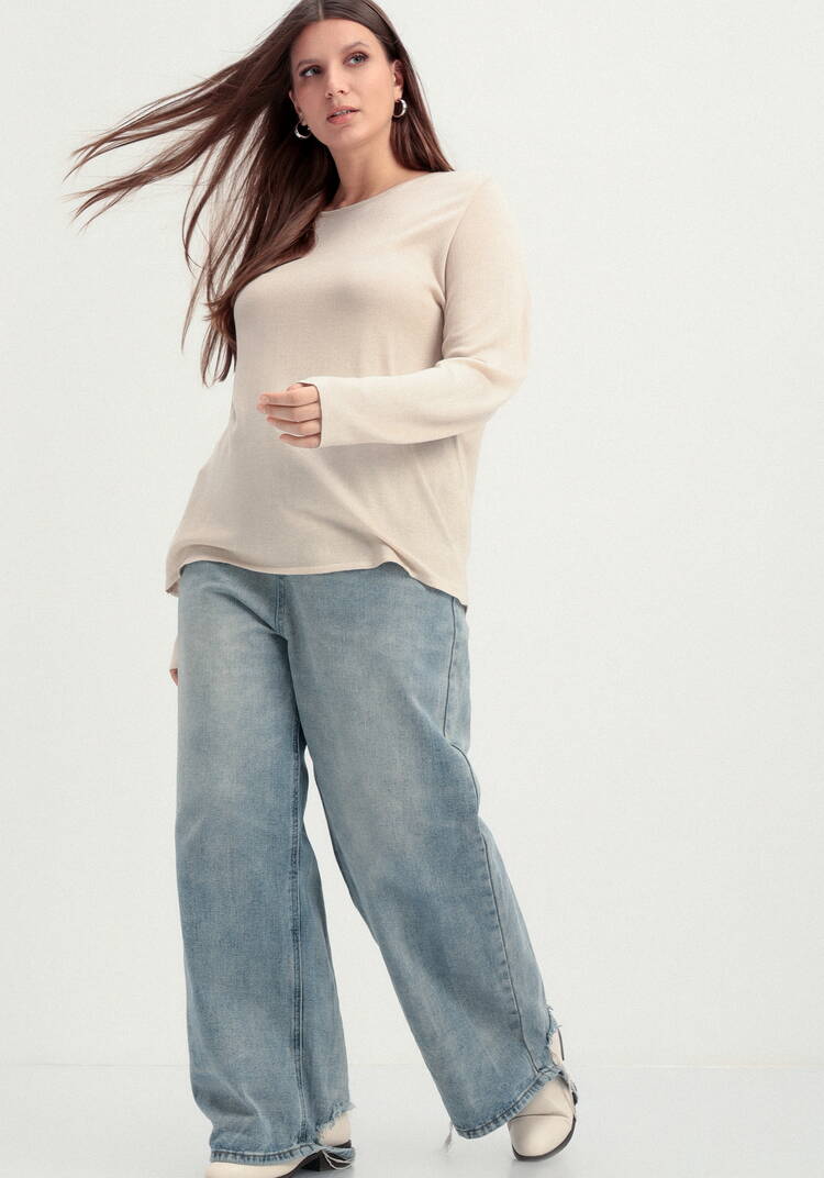 Джемпер базовый удлиненный шир.  750, рис. 32