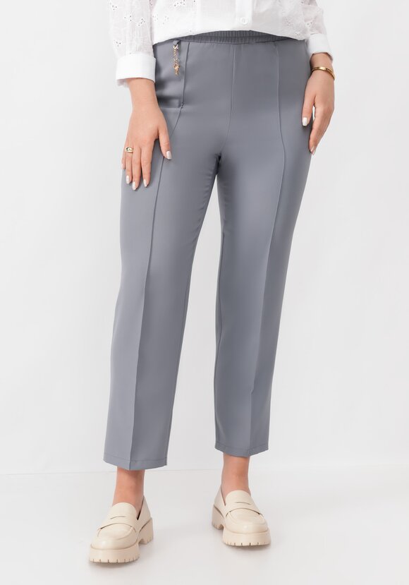 Брюки прямые с отсрочкой-стрелка шир.  580, рис. 24