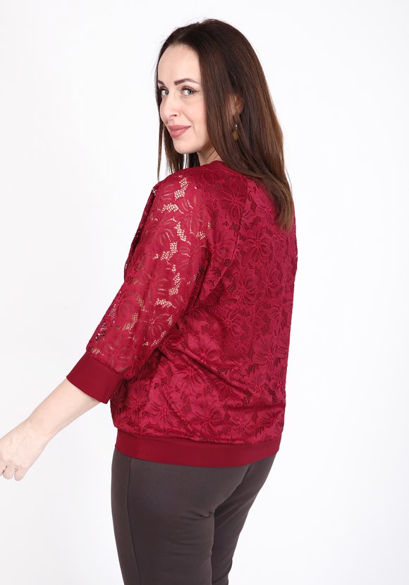 Блуза Элегантное кружево шир.  580, рис. 2