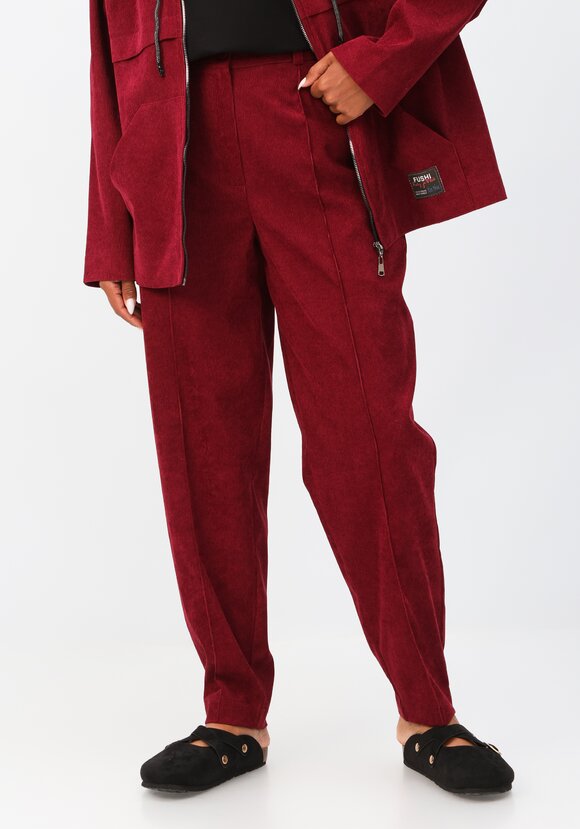 Брюки-бананы вельветовые с карманами шир.  580, рис. 30