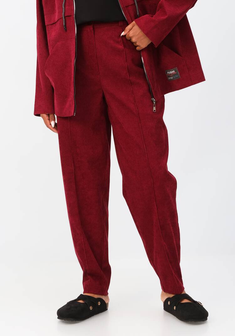 Брюки-бананы вельветовые с карманами шир.  750, рис. 30