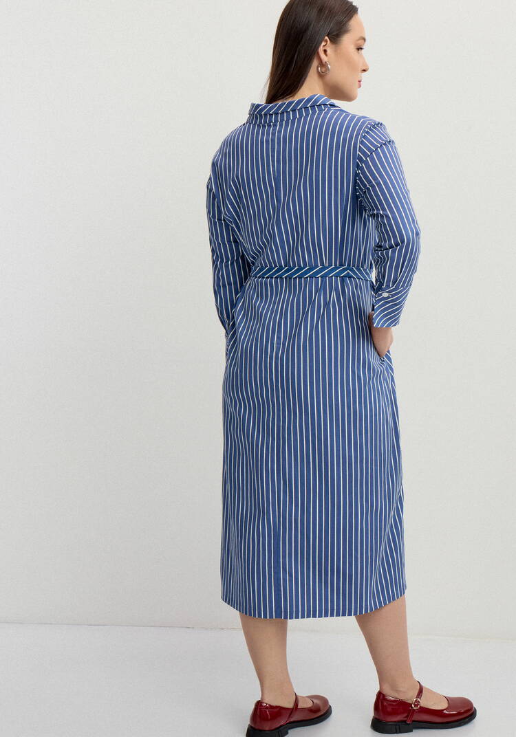 Платье-рубашка с отложным воротником шир.  750, рис. 3