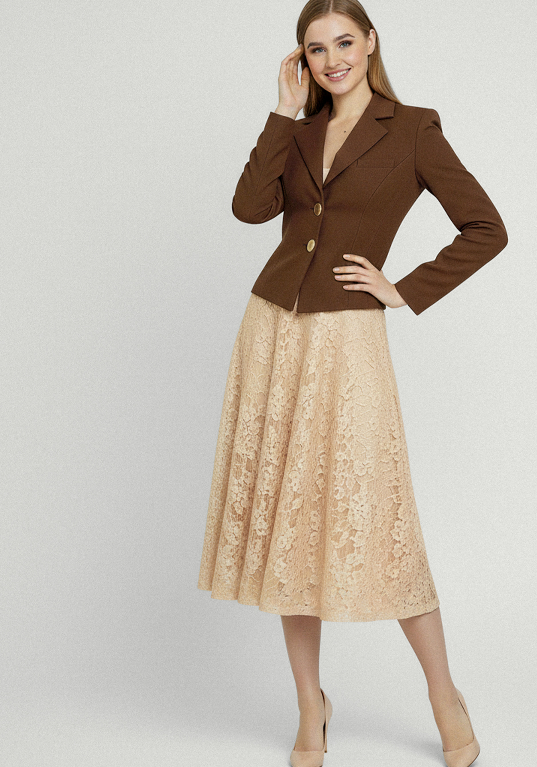 Юбка ажурная полусолнце 4599₽