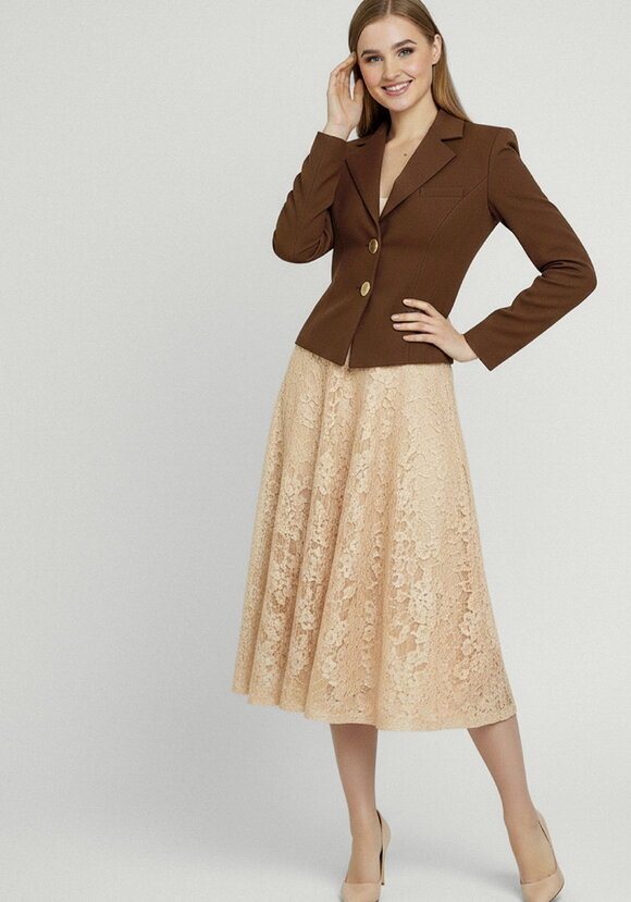 Юбка ажурная полусолнце шир.  580, рис. 1