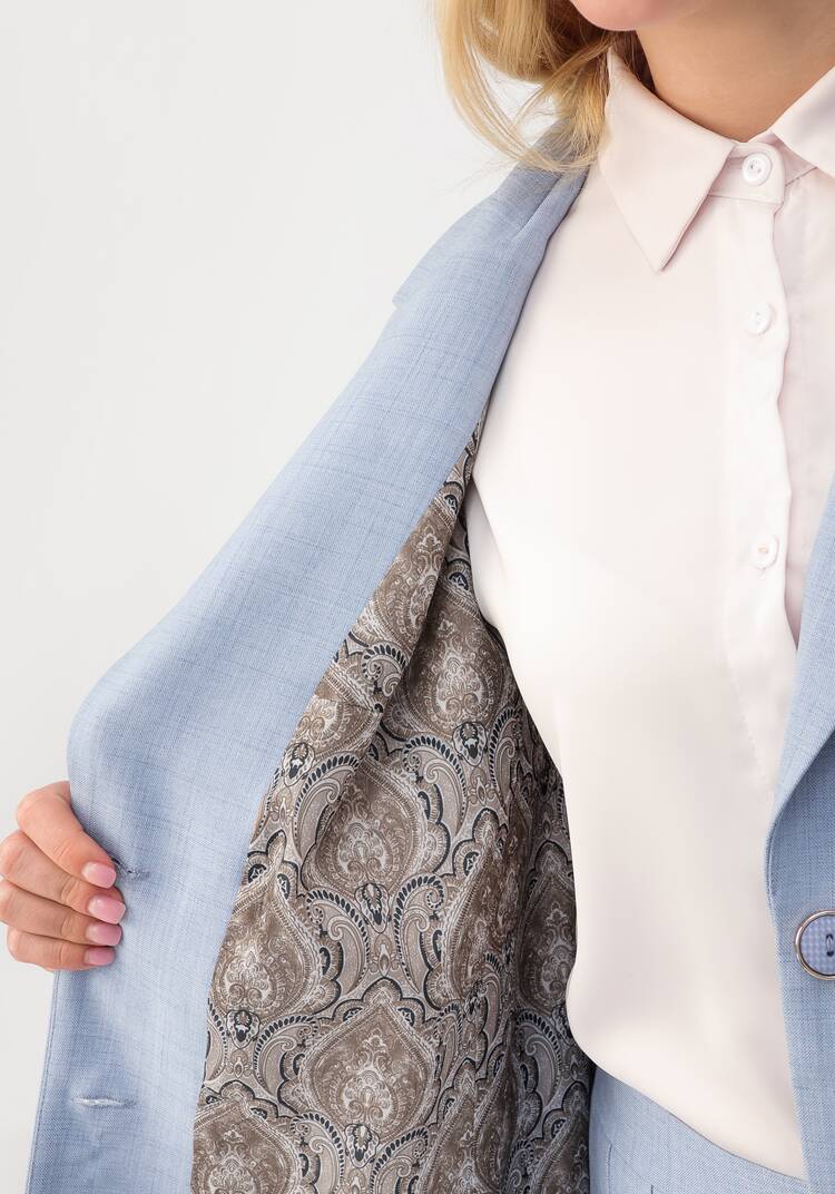 Пиджак однобортный на пуговицах шир.  750, рис. 12