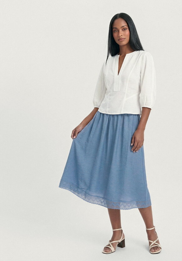 Юбка изо льна Магия кружева шир.  580, рис. 8