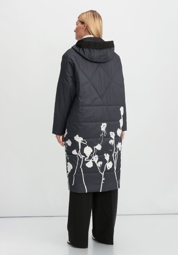 Куртка удлиненная до колен Марлен шир.  580, рис. 10