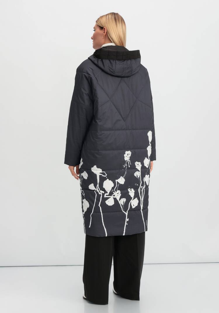 Куртка удлиненная до колен Марлен шир.  750, рис. 10