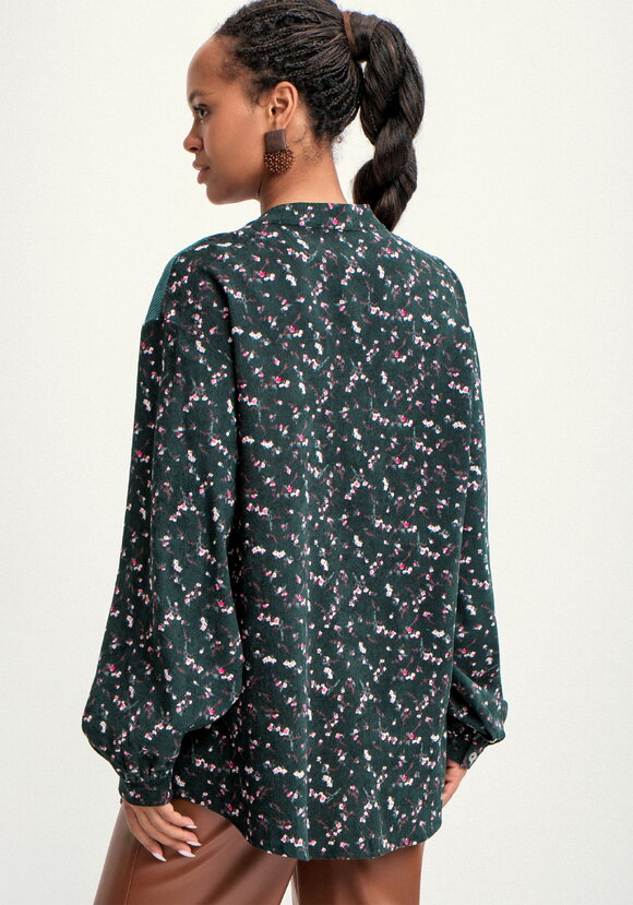 Блуза из комбинированной ткани Рин шир.  580, рис. 11