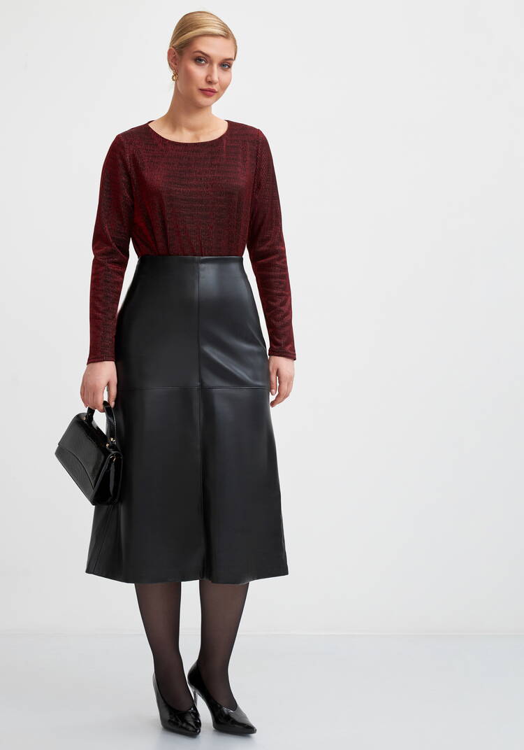 Блуза из трикотажа с люрексом шир.  750, рис. 12