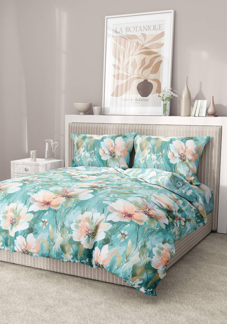 КПБ бязь Цветочная рапсодия шир.  750, рис. 15