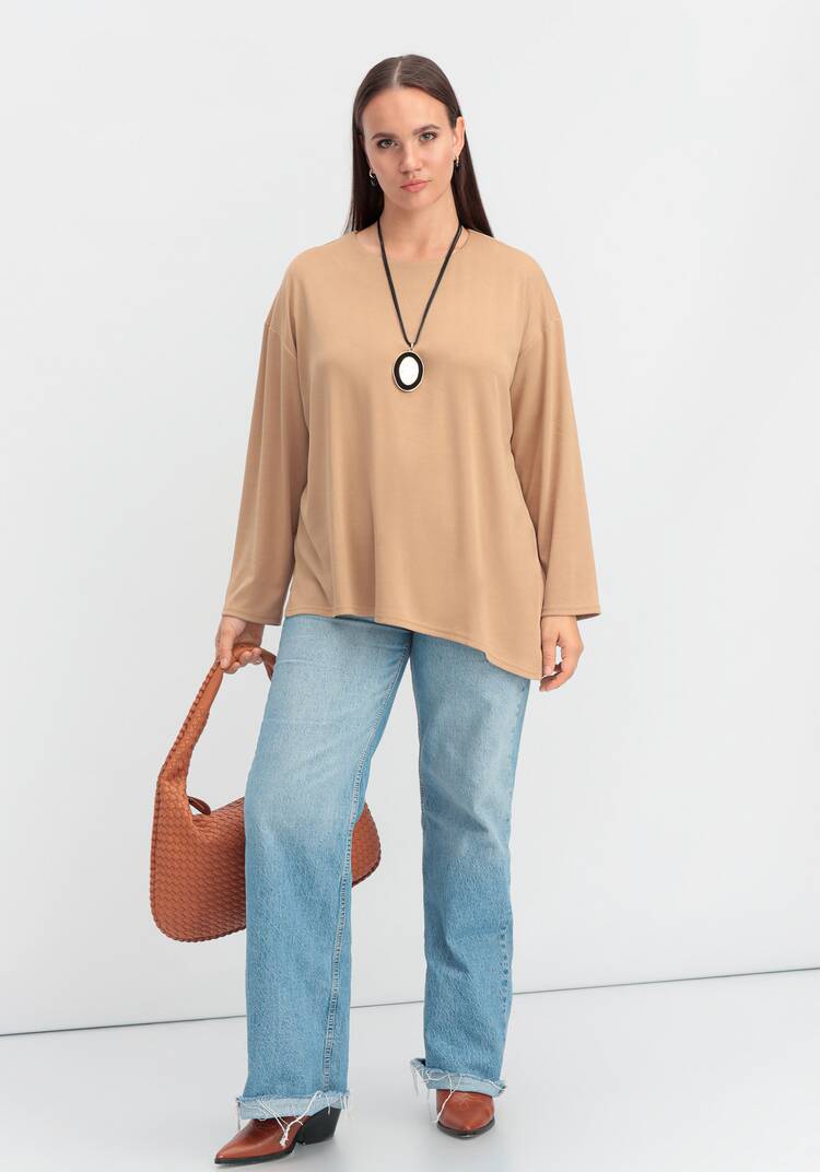 Лонгслив с асимметричным низом шир.  750, рис. 27