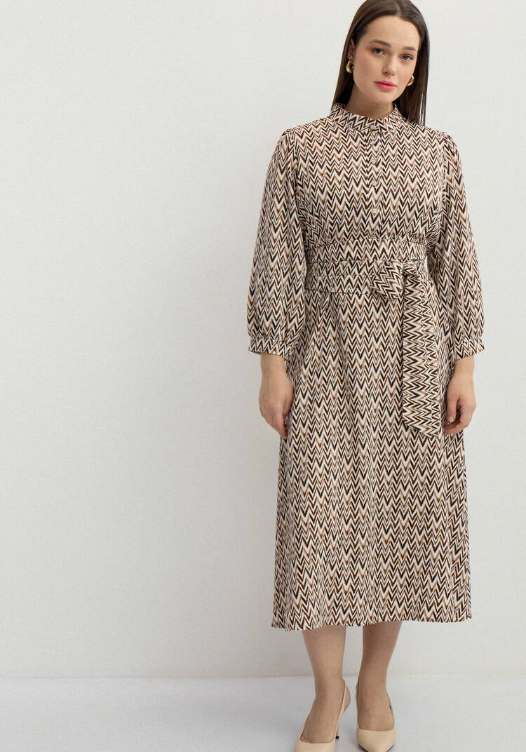 Платье свободного кроя с принтом Мирра шир.  750, рис. 10