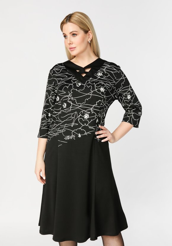 Платье с графическим рисунком шир.  580, рис. 8