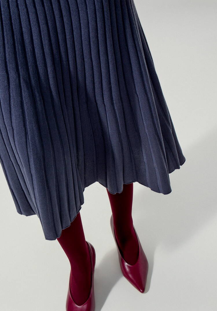 Юбка-плиссе на резинке ниже колена шир.  750, рис. 13