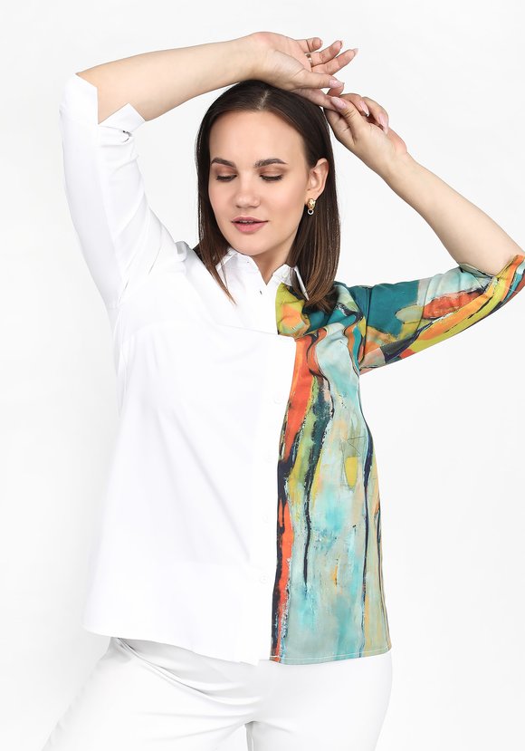 Блуза Радужное настроение шир.  580, рис. 2