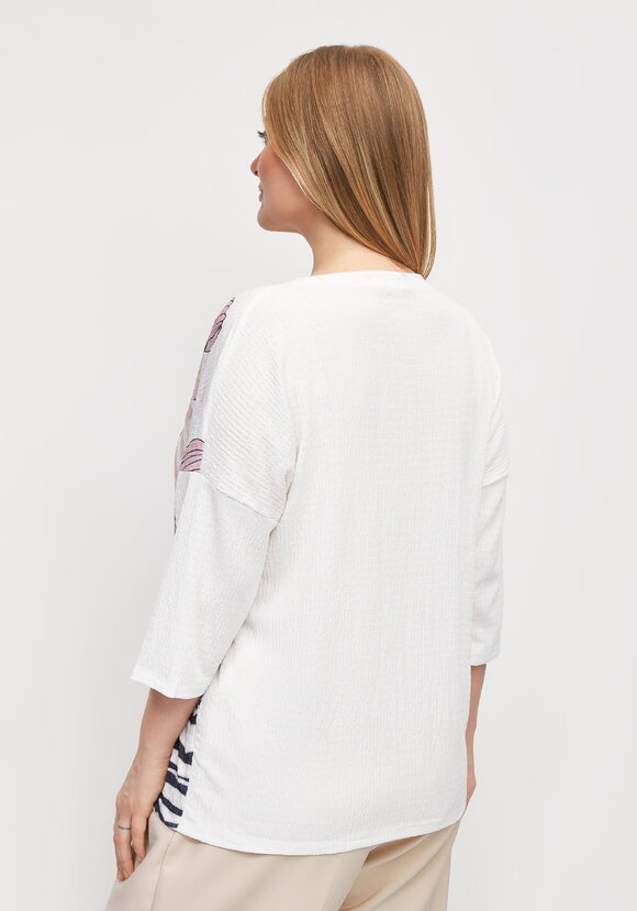 Блуза с цветочным принтом Амелия шир.  580, рис. 27