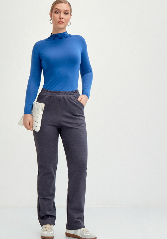 Брюки из джери с кокеткой по спинке шир.  580, рис. 20