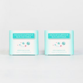 Крем-маска Живые молекулы 24%, 2 шт