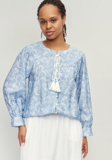 Блуза с цветочным принтом Эмилия