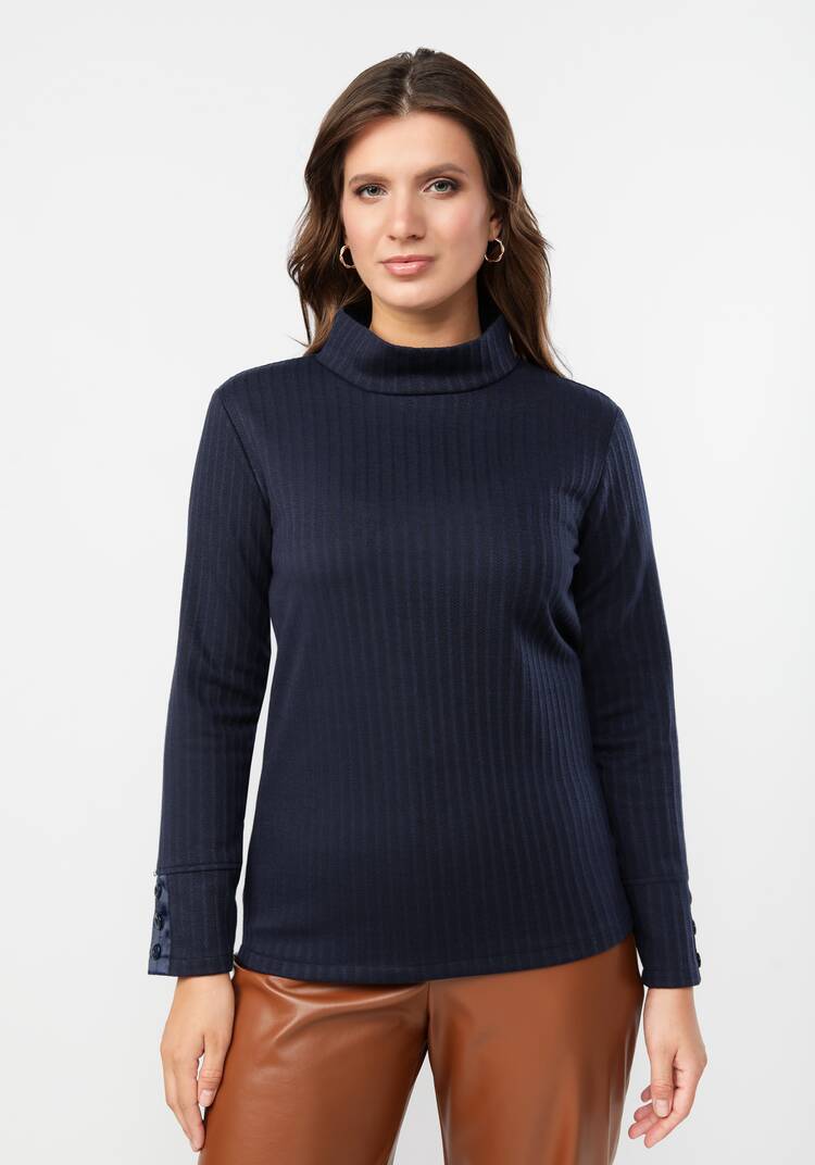 Водолазка с декором на рукавах шир.  750, рис. 23