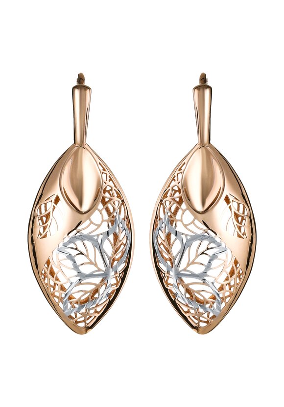 Серьги золотые Истинное наслаждение шир.  580, рис. 2