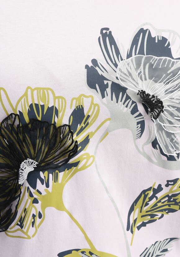 Лонгслив с цветами 3D шир.  580, рис. 24