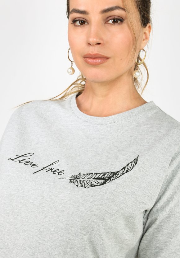 Футболка удлиненная с принтом шир.  580, рис. 12