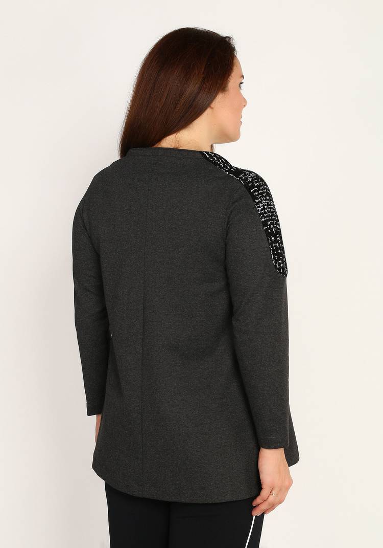 Туника комбинированная с карманами шир.  750, рис. 7