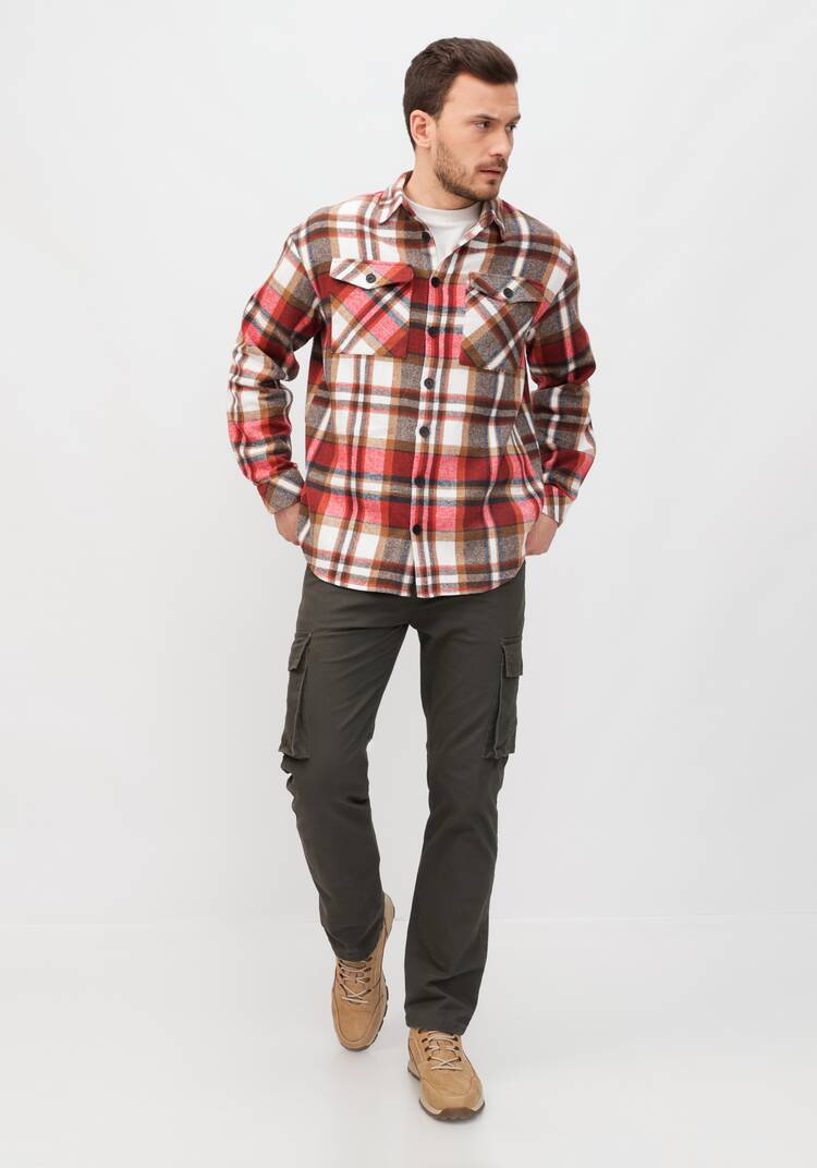 Рубашка хлопковая в клетку шир.  750, рис. 13