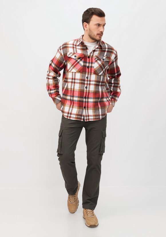 Рубашка хлопковая в клетку шир.  580, рис. 13