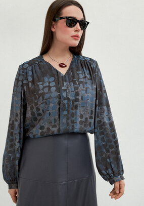 Блуза свободного кроя Омега