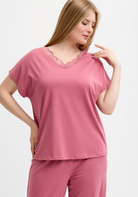 Майка с кружевом