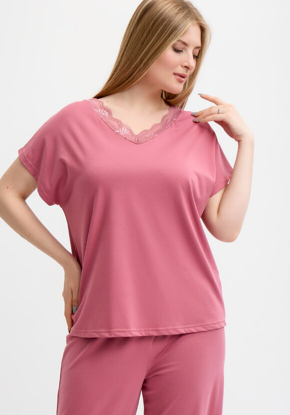 Майка с кружевом шир.  580, рис. 6