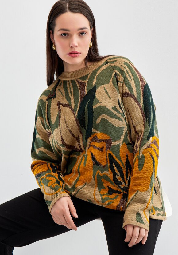 Джемпер с растительным орнаментом шир.  580, рис. 15