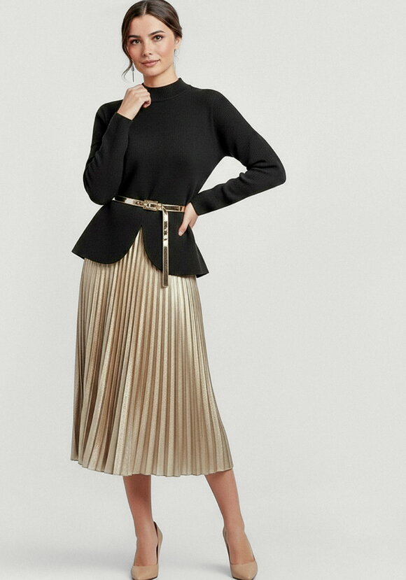 Юбка гофре с блестящим напылением шир.  580, рис. 22