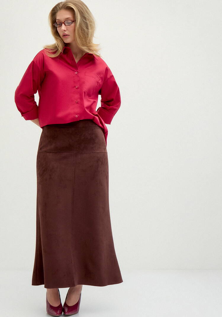 Рубашка оверсайз со спущенным плечом шир.  750, рис. 27