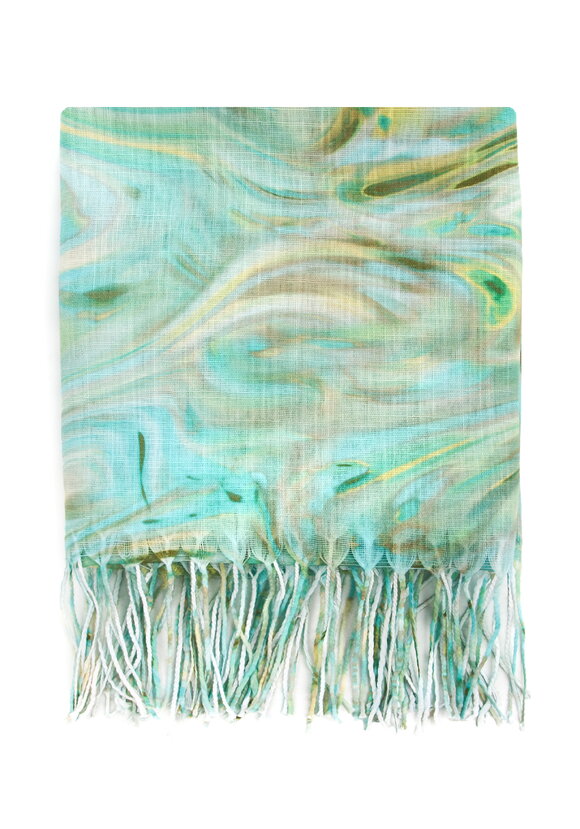 Палантин облегченный с принтом шир.  580, рис. 1