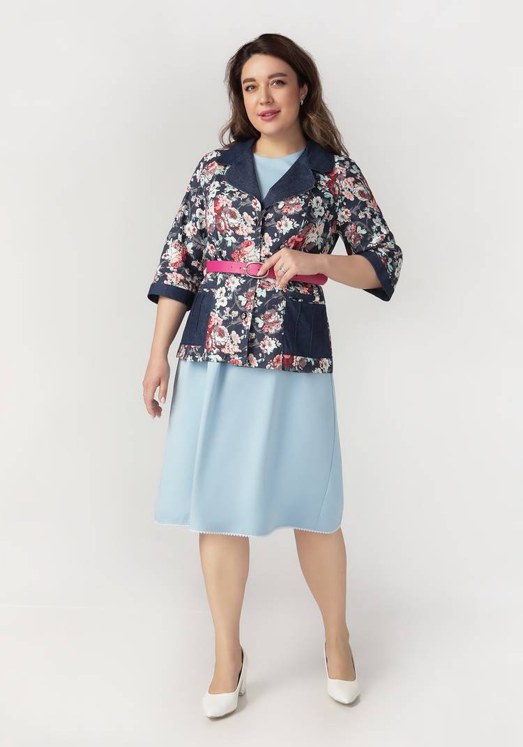 Жакет Цветочное настроение шир.  750, рис. 13