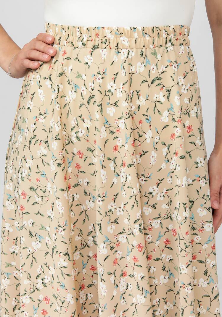 Комплект: блузат+юбка c цветочным принтом шир.  750, рис. 35