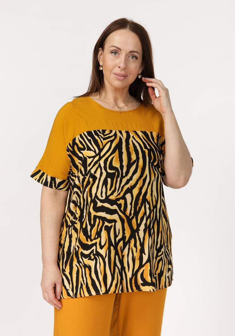 Костюм с анималистическим принтом шир.  750, рис. 21