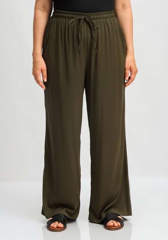 Брюки палаццо с резинкой на поясе шир.  580, рис. 20