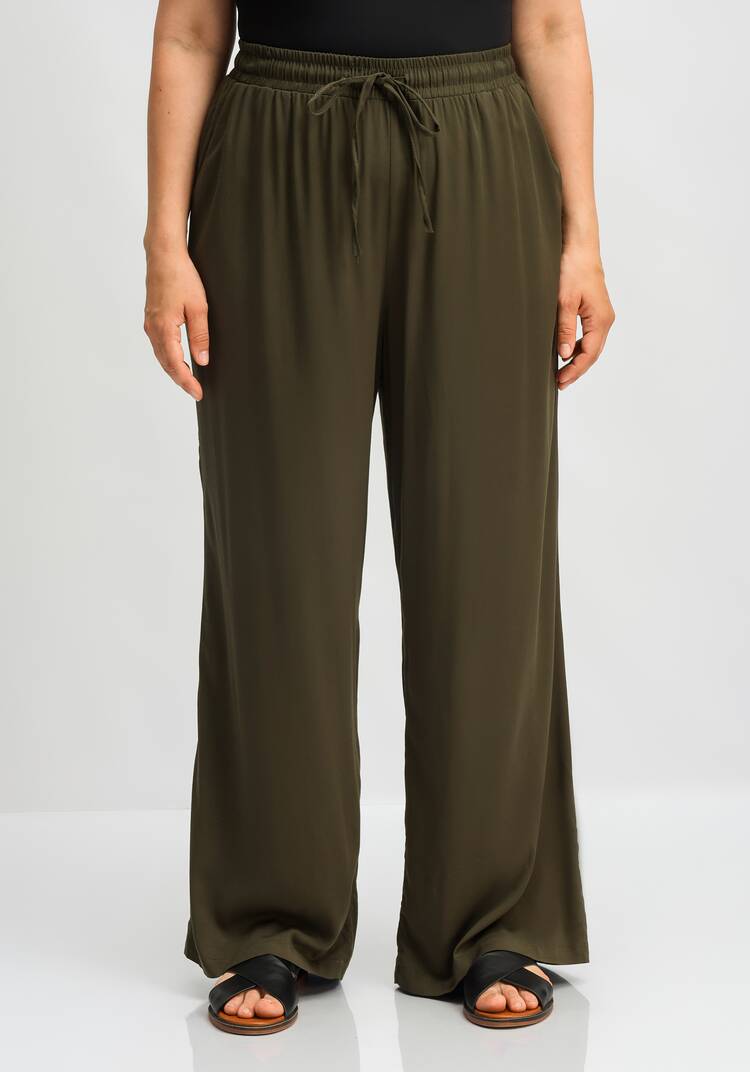 Брюки палаццо с резинкой на поясе шир.  750, рис. 20