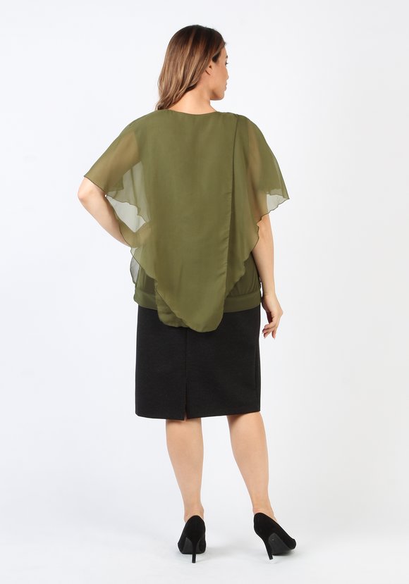 Юбка из плотной ткани Деми шир.  580, рис. 8