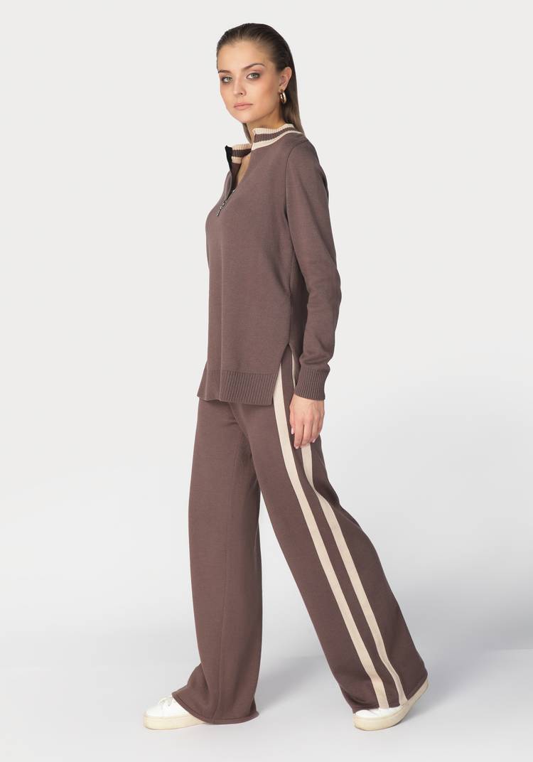 Брюки женские свободного кроя с лампасами шир.  750, рис. 3